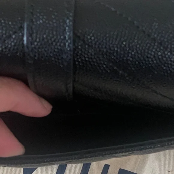 YSL Grain De Poudre Textured Mixed Matelasse Triquilt Small Monogram Satchel - Picture 9 of 16